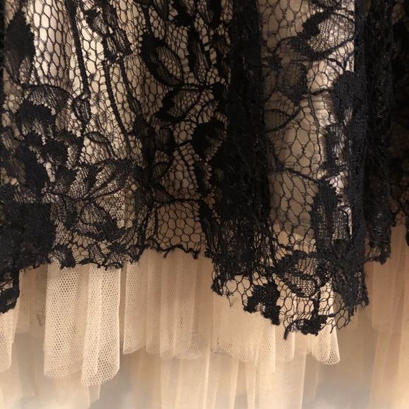 SANS SOUCI NWT lace overlay strapless mini dress - Picture 5 of 8